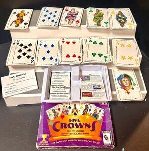 Playmonster Five Crowns The Five Suited Rummy Style Card Game preowned